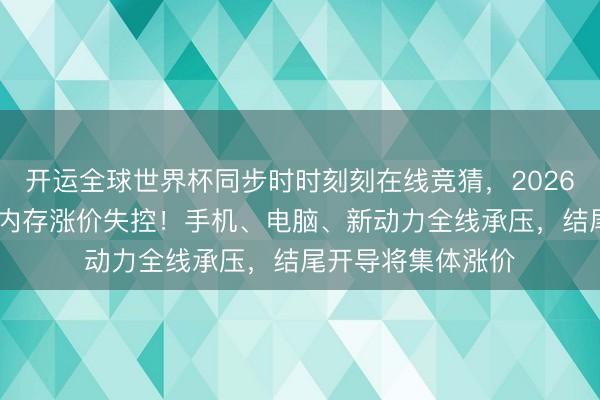 开运全球世界杯同步时时刻刻在线竞猜,2026世界杯文字直播 内存涨价失控!手机、电脑、新动力全线承压,结尾开导将集体涨价